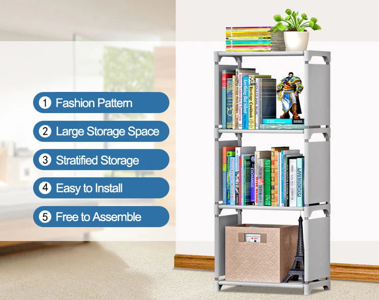 Shelf Bookcase Library for Book Shelves on Walls